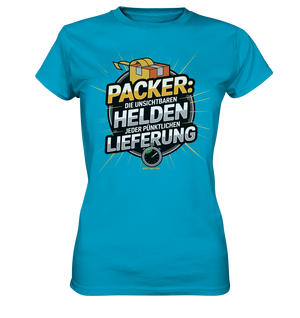 PACKER: Unsichtbare Helden der Logistik – Ein Design für Berufsstolz - Ladies Premium Shirt - Bright Lights Arts
