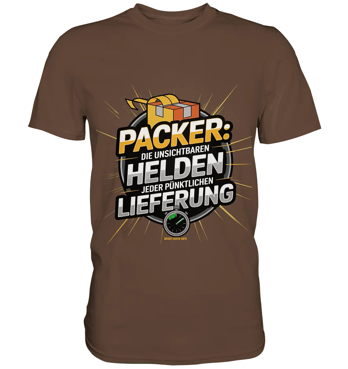 PACKER: Unsichtbare Helden der Logistik – Ein Design für Berufsstolz - Premium Shirt - Bright Lights Arts