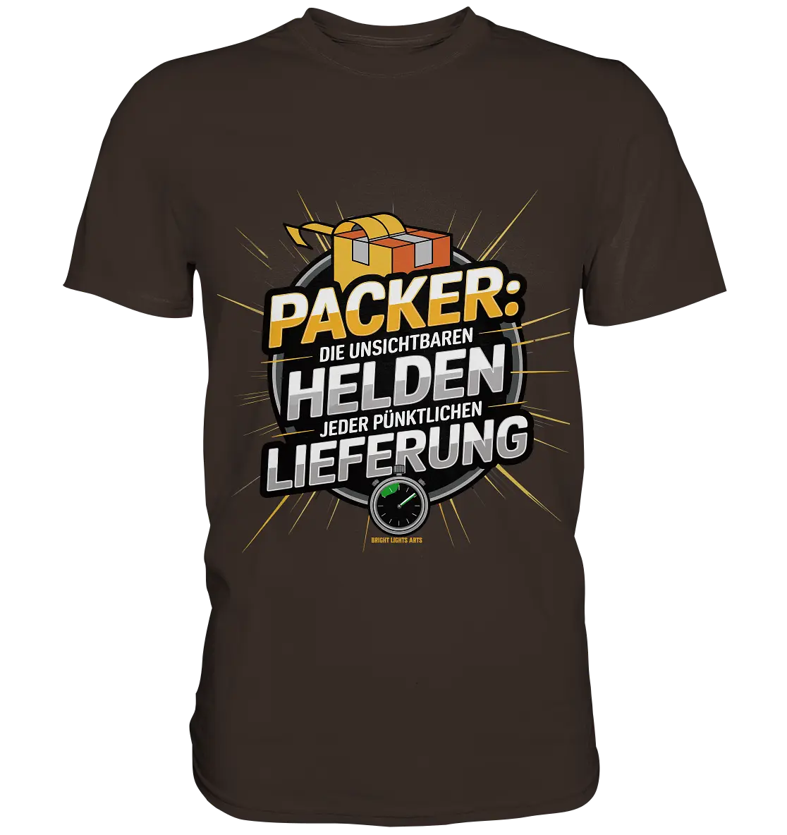 PACKER: Unsichtbare Helden der Logistik – Ein Design für Berufsstolz   - Premium Shirt Bright Lights Arts