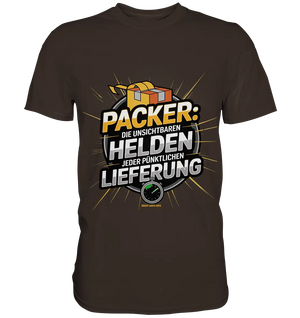 PACKER: Unsichtbare Helden der Logistik – Ein Design für Berufsstolz   - Premium Shirt Bright Lights Arts