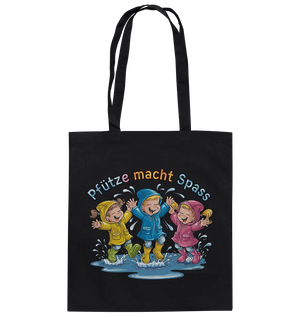 Pfützen-Spaß: Kinder im Regen - Baumwolltasche Bright Lights Arts