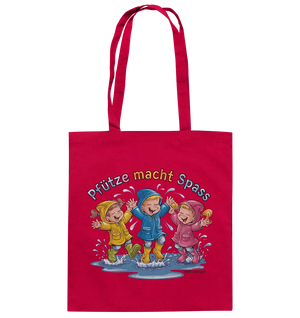 Pfützen-Spaß: Kinder im Regen - Baumwolltasche Bright Lights Arts