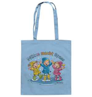 Pfützen-Spaß: Kinder im Regen - Baumwolltasche Bright Lights Arts