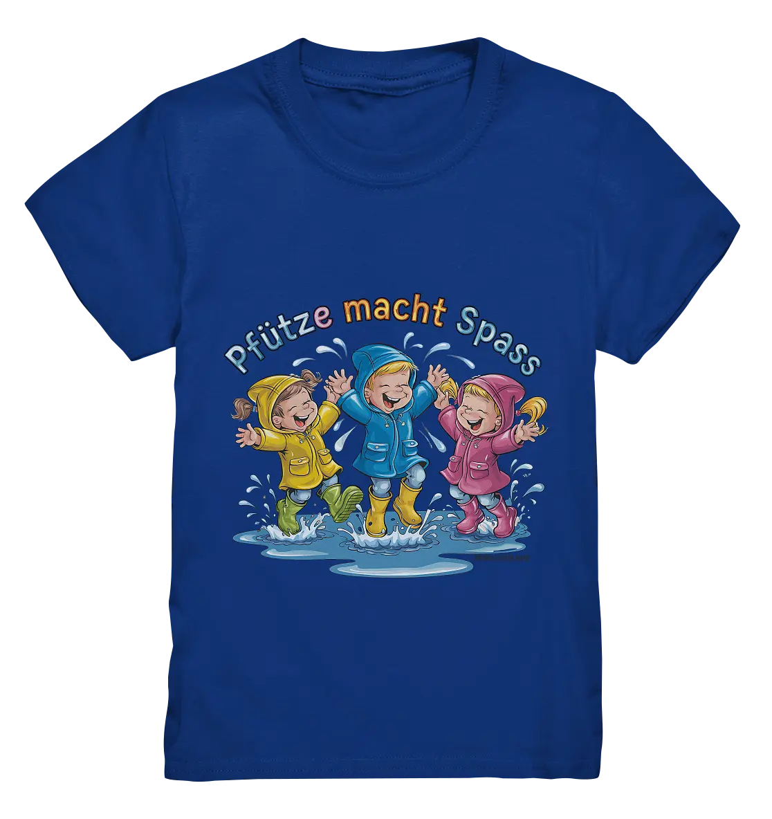 Pfützen-Spaß: Kinder im Regen - Kids Premium Shirt Bright Lights Arts