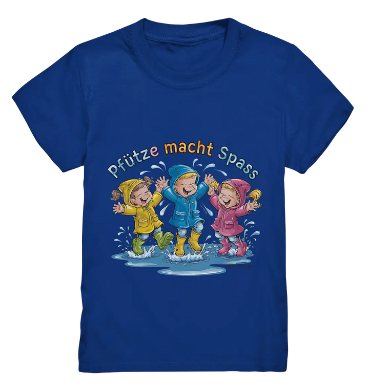 Pfützen-Spaß: Kinder im Regen - Kids Premium Shirt Bright Lights Arts