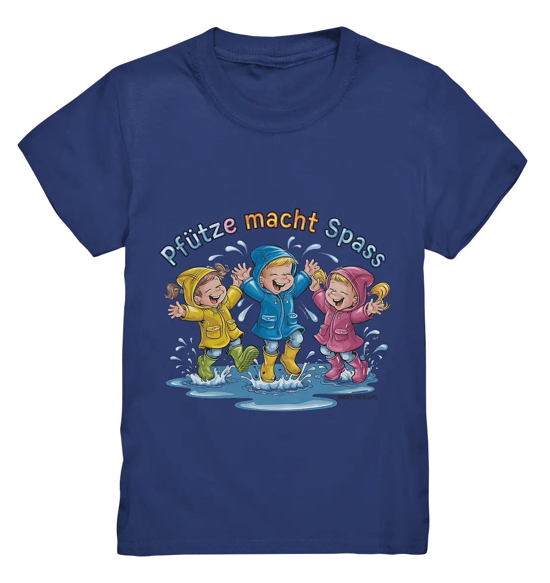 Pfützen-Spaß: Kinder im Regen - Kids Premium Shirt Bright Lights Arts