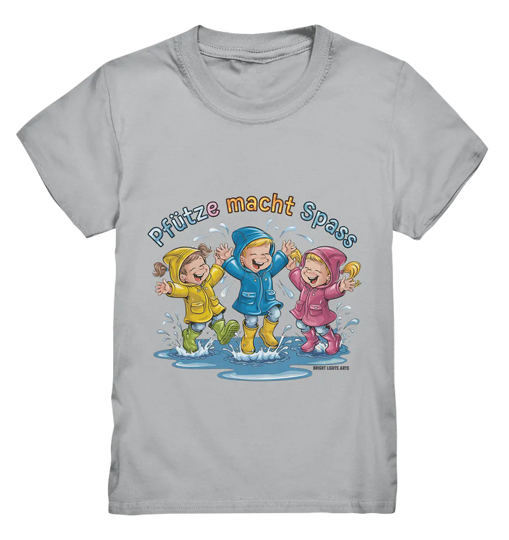 Pfützen-Spaß: Kinder im Regen - Kids Premium Shirt Bright Lights Arts