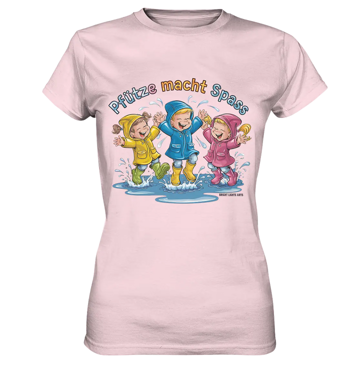 Pfützen-Spaß: Kinder im Regen - Ladies Premium Shirt Bright Lights Arts
