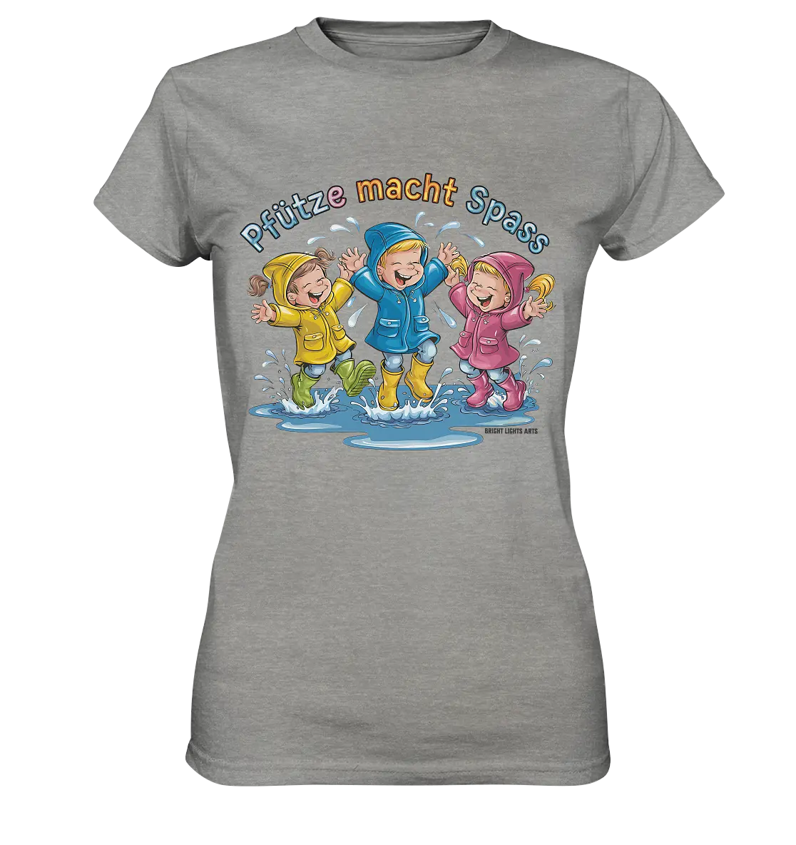 Pfützen-Spaß: Kinder im Regen - Ladies Premium Shirt Bright Lights Arts