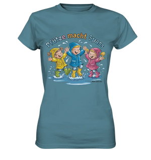 Pfützen-Spaß: Kinder im Regen - Ladies Premium Shirt Bright Lights Arts
