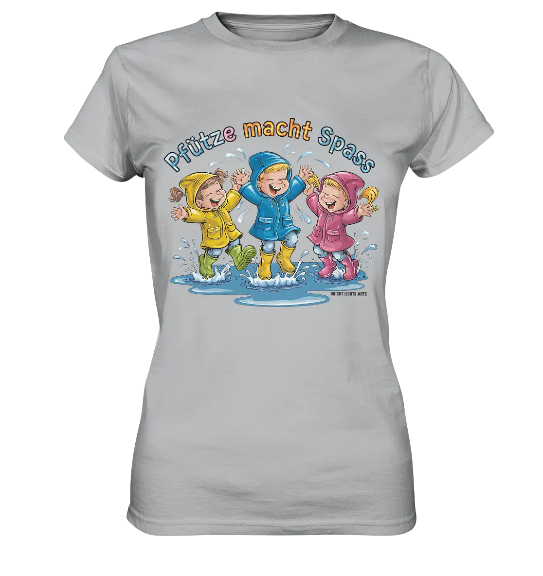 Pfützen-Spaß: Kinder im Regen - Ladies Premium Shirt Bright Lights Arts