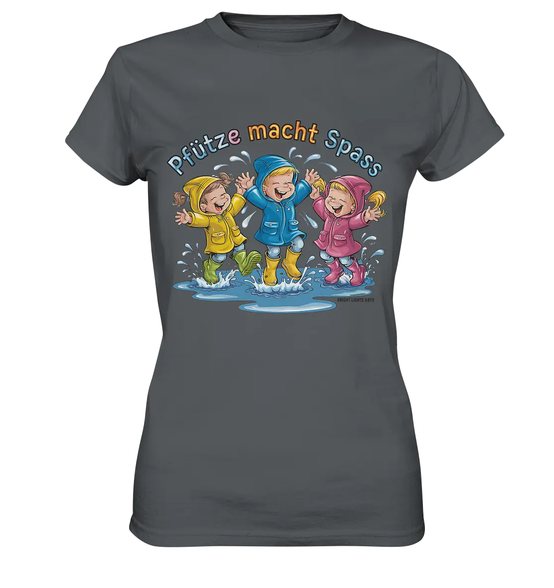 Pfützen-Spaß: Kinder im Regen - Ladies Premium Shirt Bright Lights Arts
