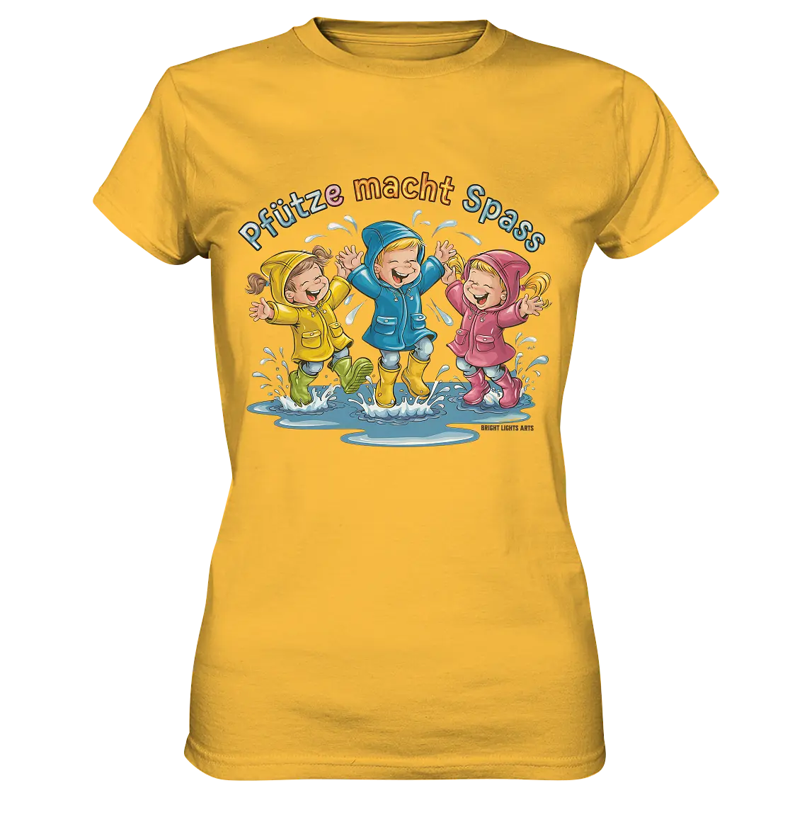 Pfützen-Spaß: Kinder im Regen - Ladies Premium Shirt Bright Lights Arts