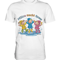 Pfützen-Spaß: Kinder im Regen - Premium Shirt Bright Lights Arts