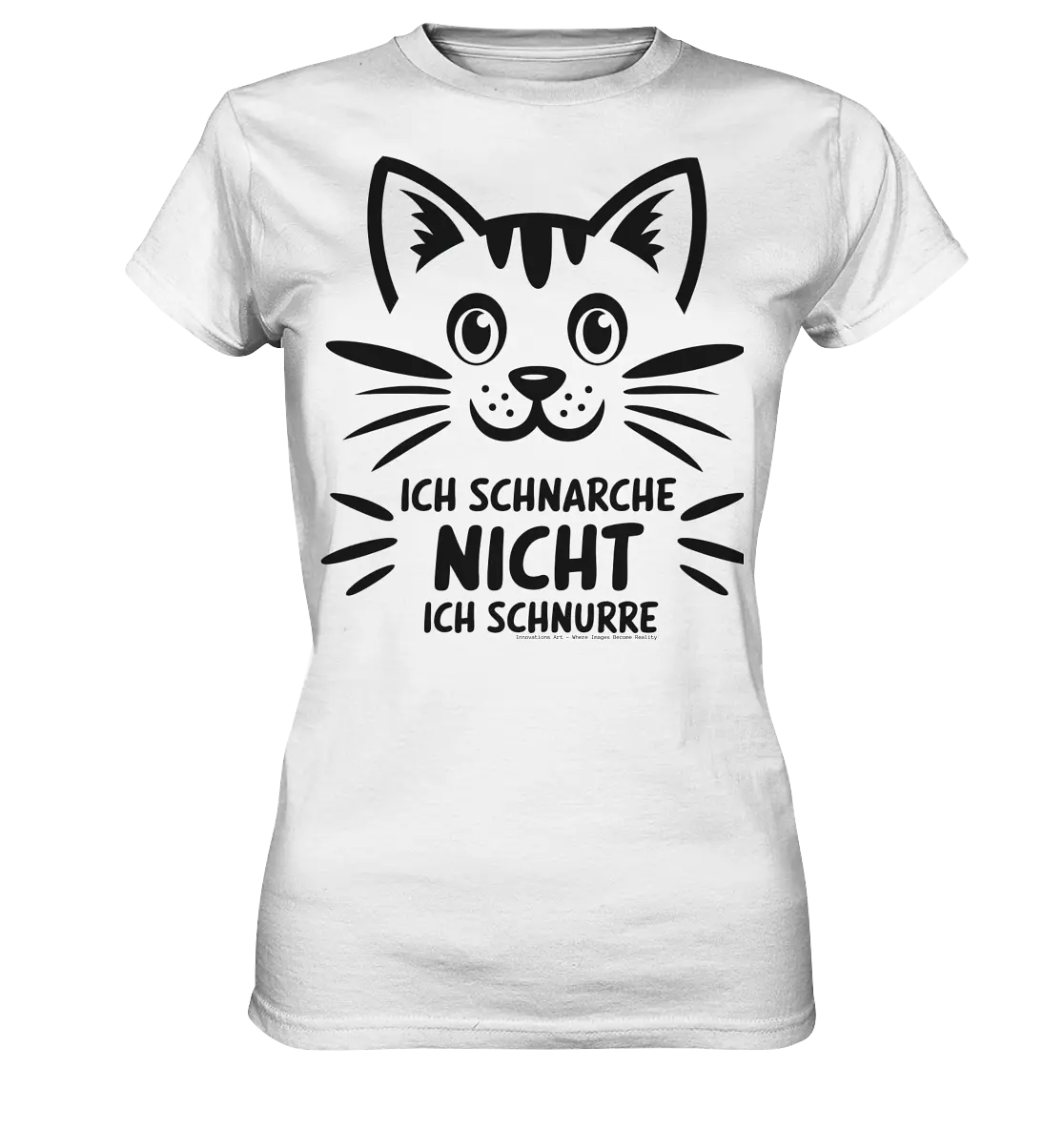 Pixel-Katze: Schnurren statt Schnarchen - Ladies Premium Shirt Bright Lights Arts