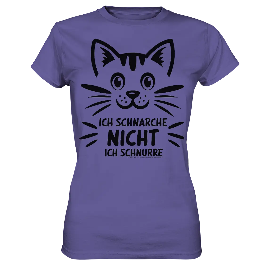 Pixel-Katze: Schnurren statt Schnarchen - Ladies Premium Shirt Bright Lights Arts