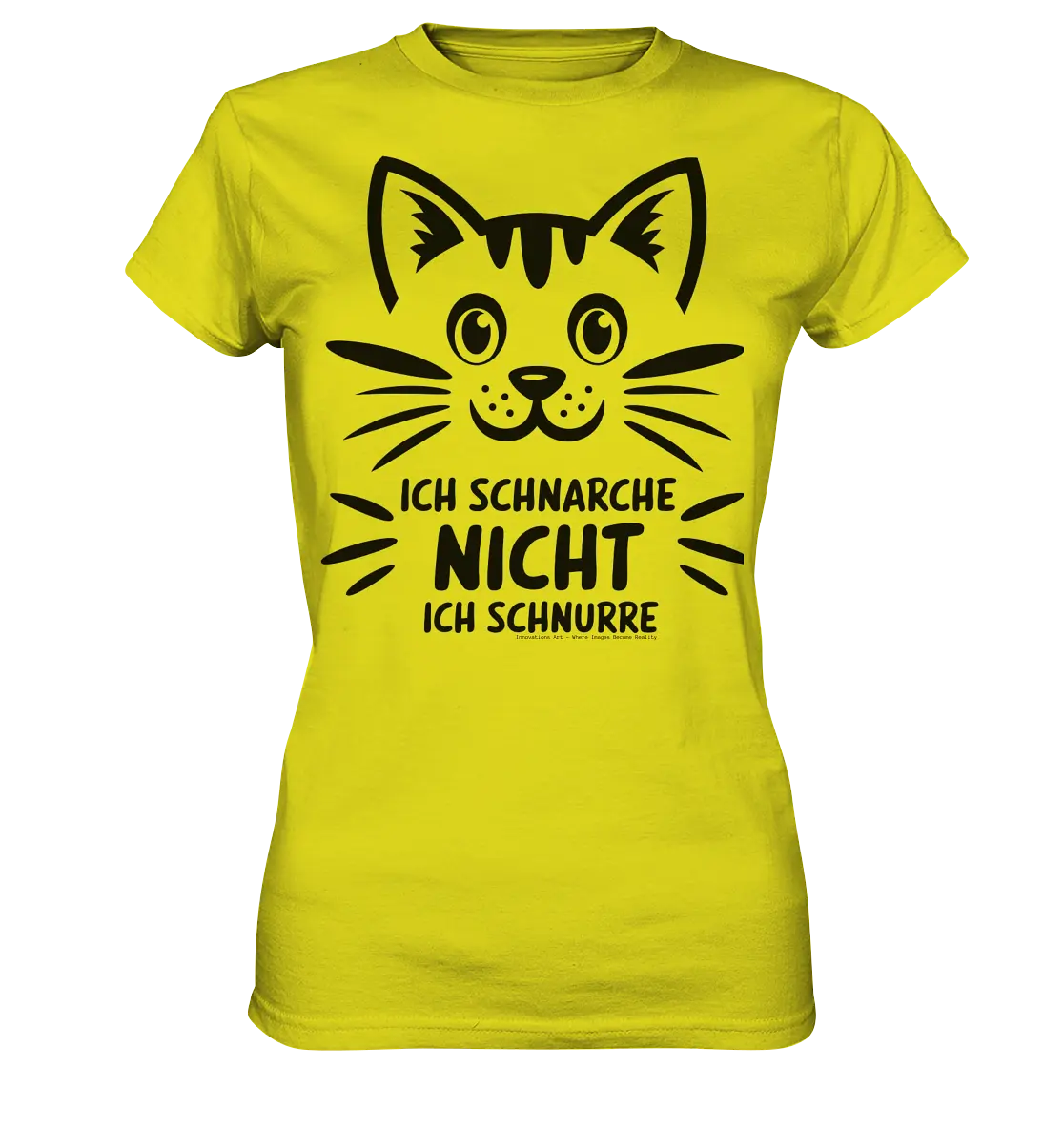 Pixel-Katze: Schnurren statt Schnarchen - Ladies Premium Shirt Bright Lights Arts