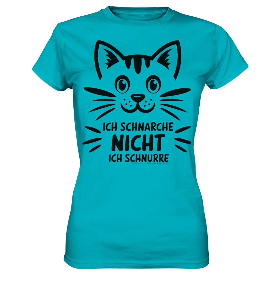 Pixel-Katze: Schnurren statt Schnarchen - Ladies Premium Shirt Bright Lights Arts