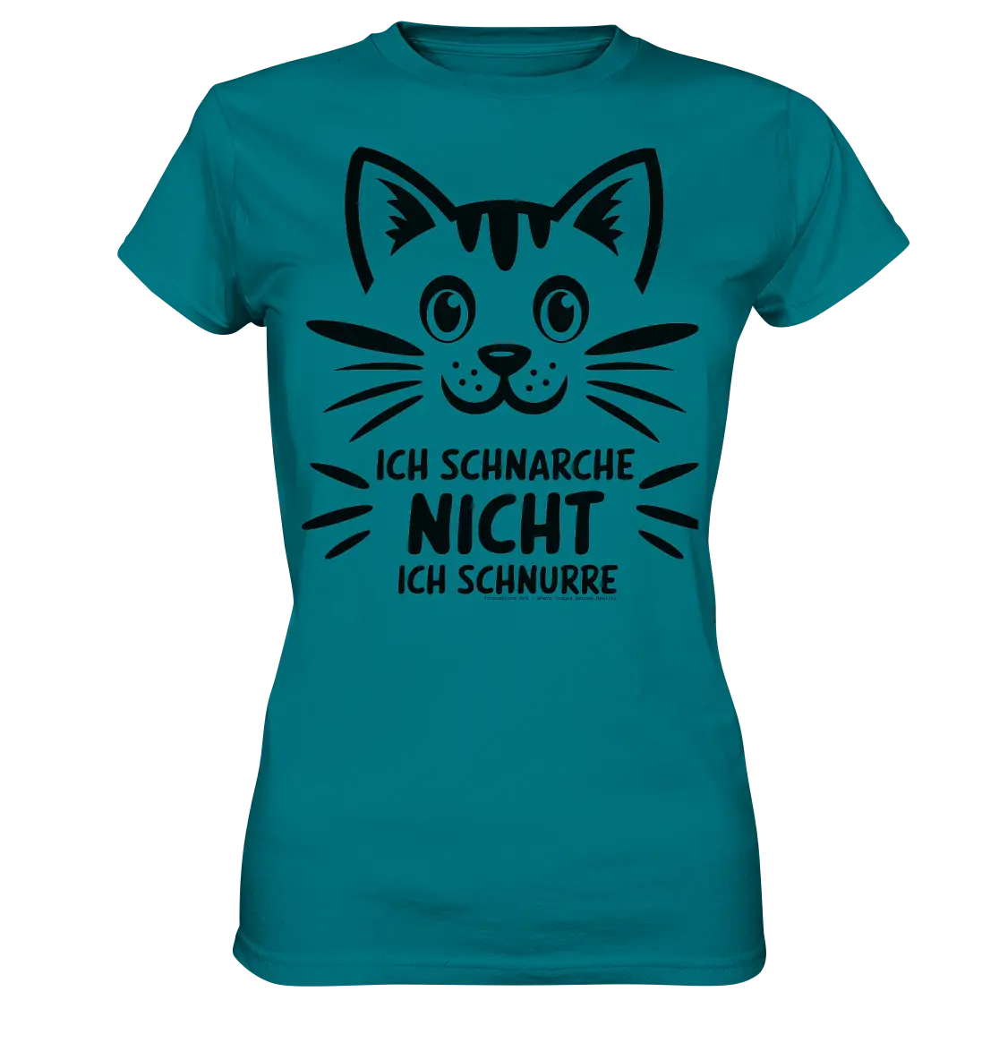 Pixel-Katze: Schnurren statt Schnarchen - Ladies Premium Shirt Bright Lights Arts
