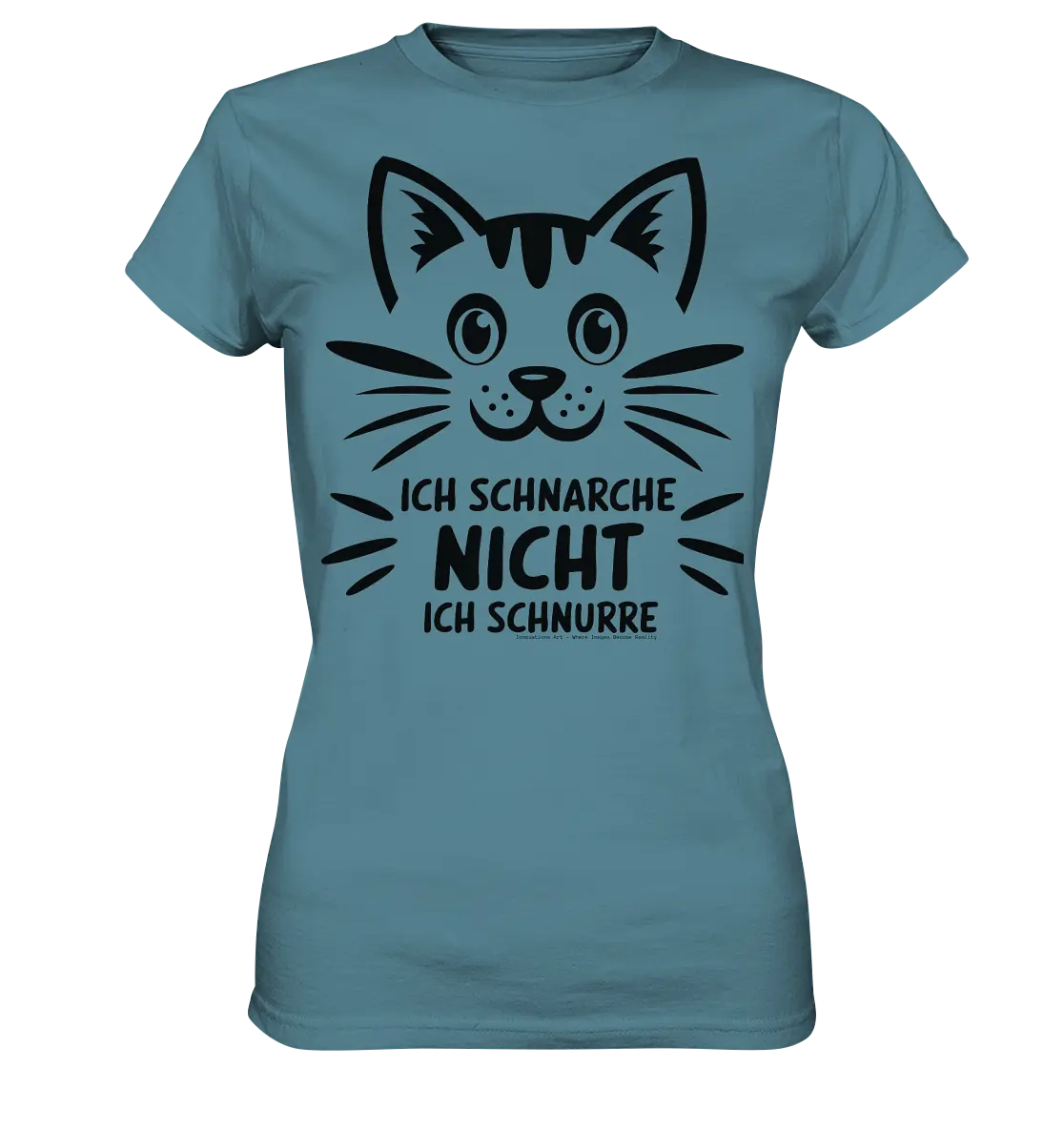 Pixel-Katze: Schnurren statt Schnarchen - Ladies Premium Shirt Bright Lights Arts