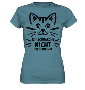 Pixel-Katze: Schnurren statt Schnarchen - Ladies Premium Shirt Bright Lights Arts