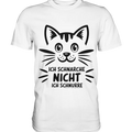 Pixel-Katze: Schnurren statt Schnarchen - Premium Shirt Bright Lights Arts