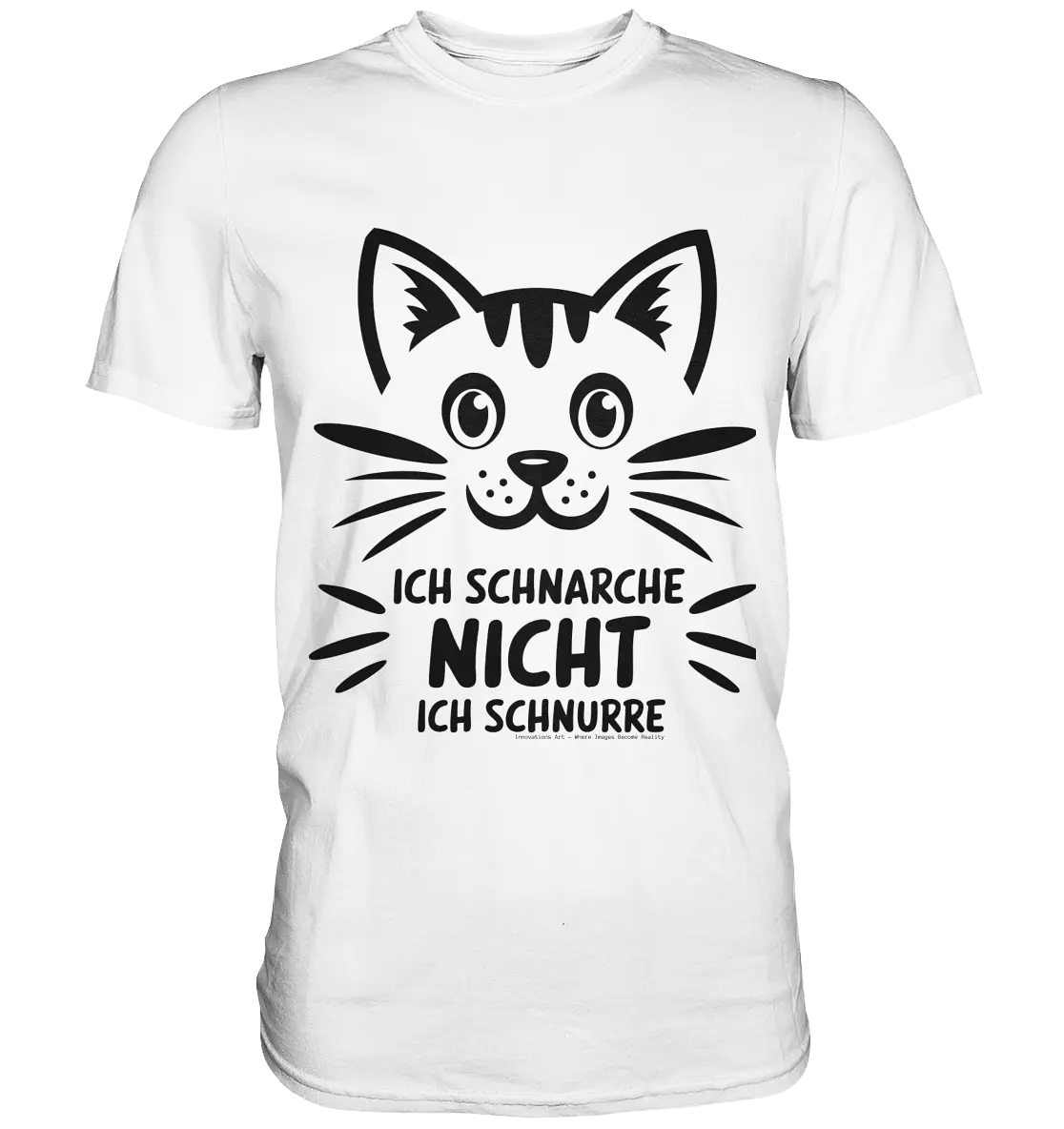 Pixel-Katze: Schnurren statt Schnarchen - Premium Shirt Bright Lights Arts
