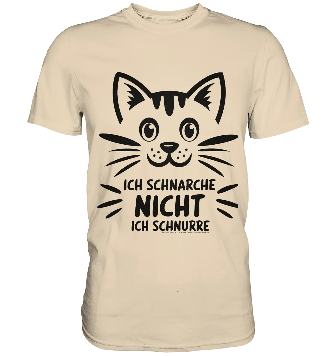 Pixel-Katze: Schnurren statt Schnarchen - Premium Shirt Bright Lights Arts