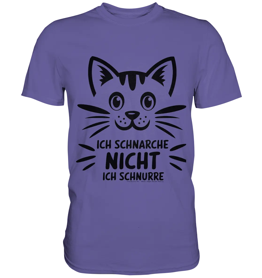 Pixel-Katze: Schnurren statt Schnarchen - Premium Shirt Bright Lights Arts