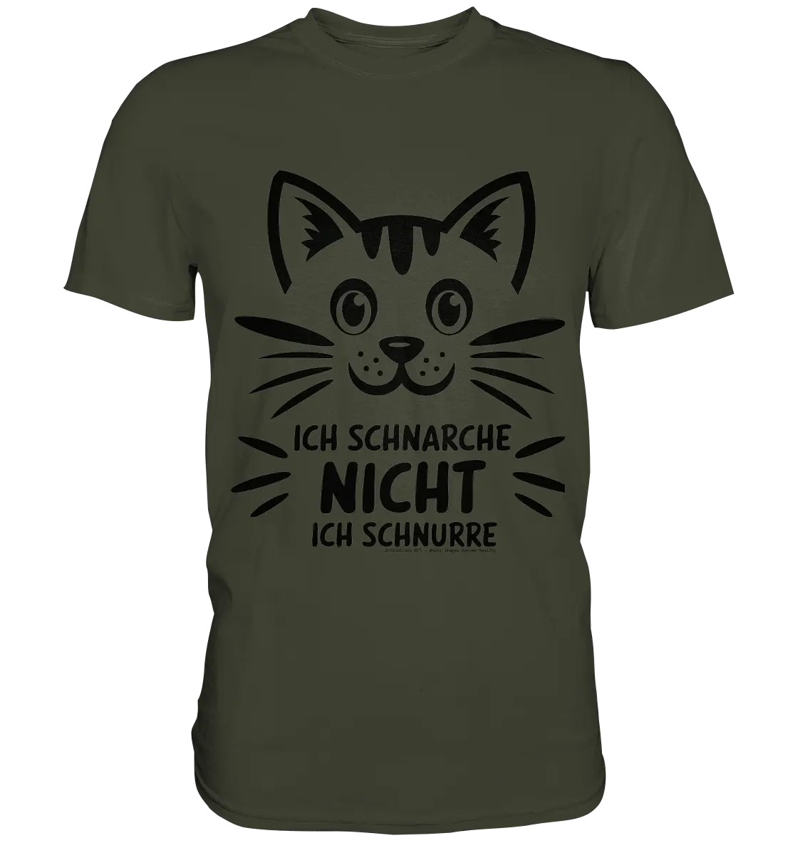 Pixel-Katze: Schnurren statt Schnarchen - Premium Shirt Bright Lights Arts