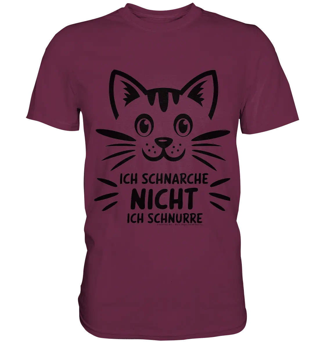 Pixel-Katze: Schnurren statt Schnarchen - Premium Shirt Bright Lights Arts