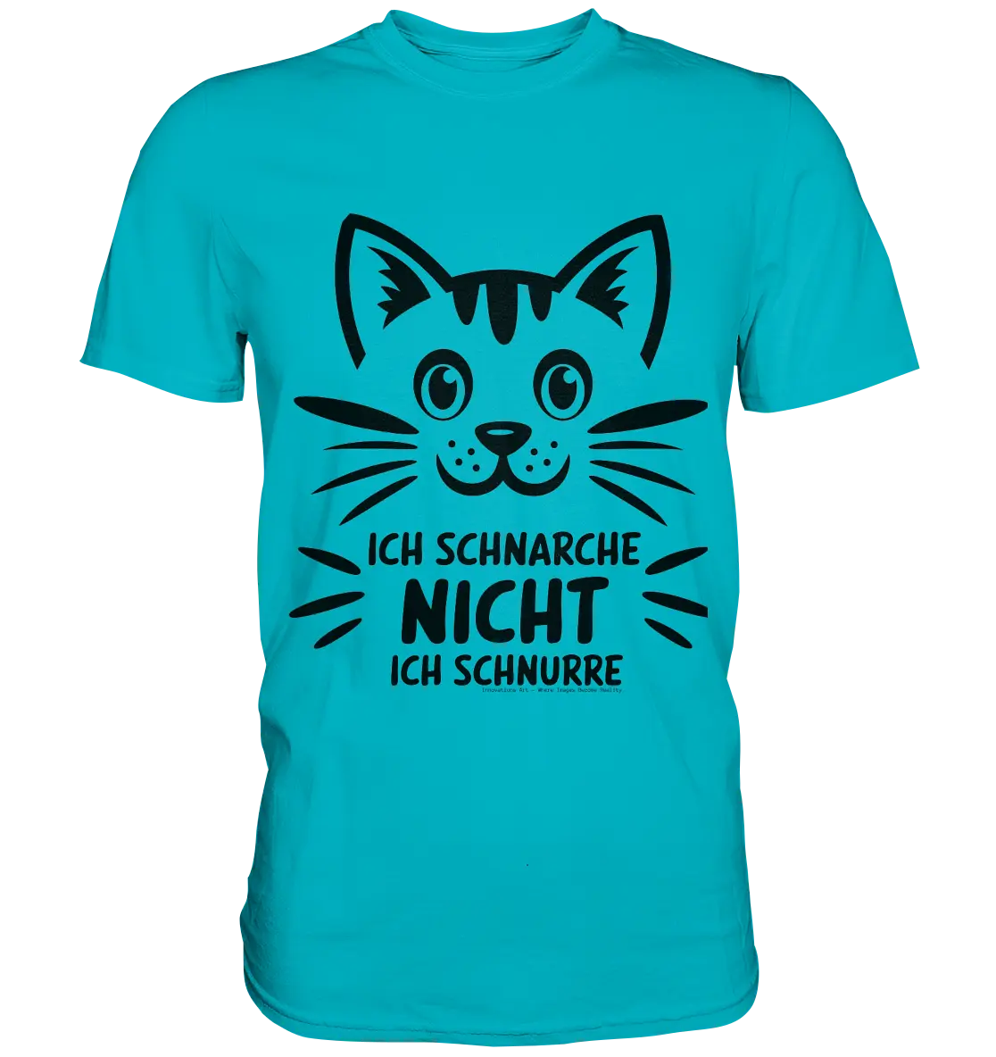 Pixel-Katze: Schnurren statt Schnarchen - Premium Shirt Bright Lights Arts