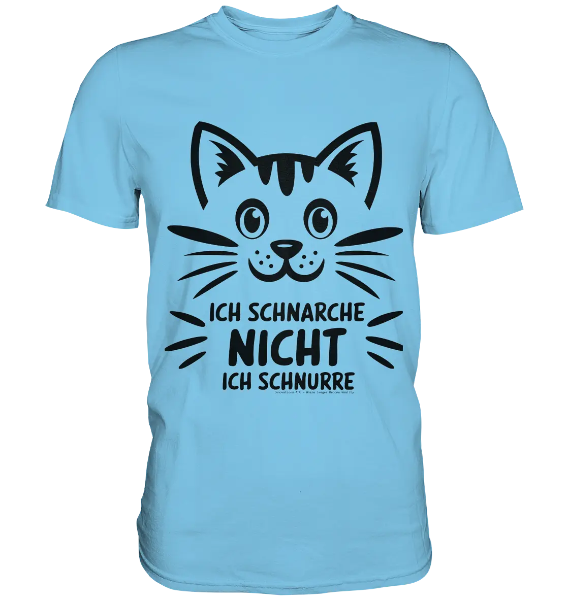 Pixel-Katze: Schnurren statt Schnarchen - Premium Shirt Bright Lights Arts