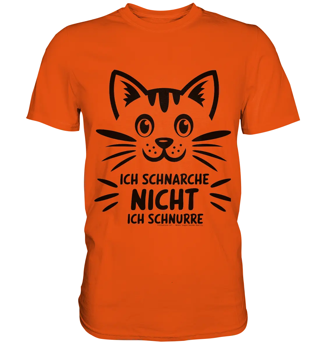Pixel-Katze: Schnurren statt Schnarchen - Premium Shirt Bright Lights Arts