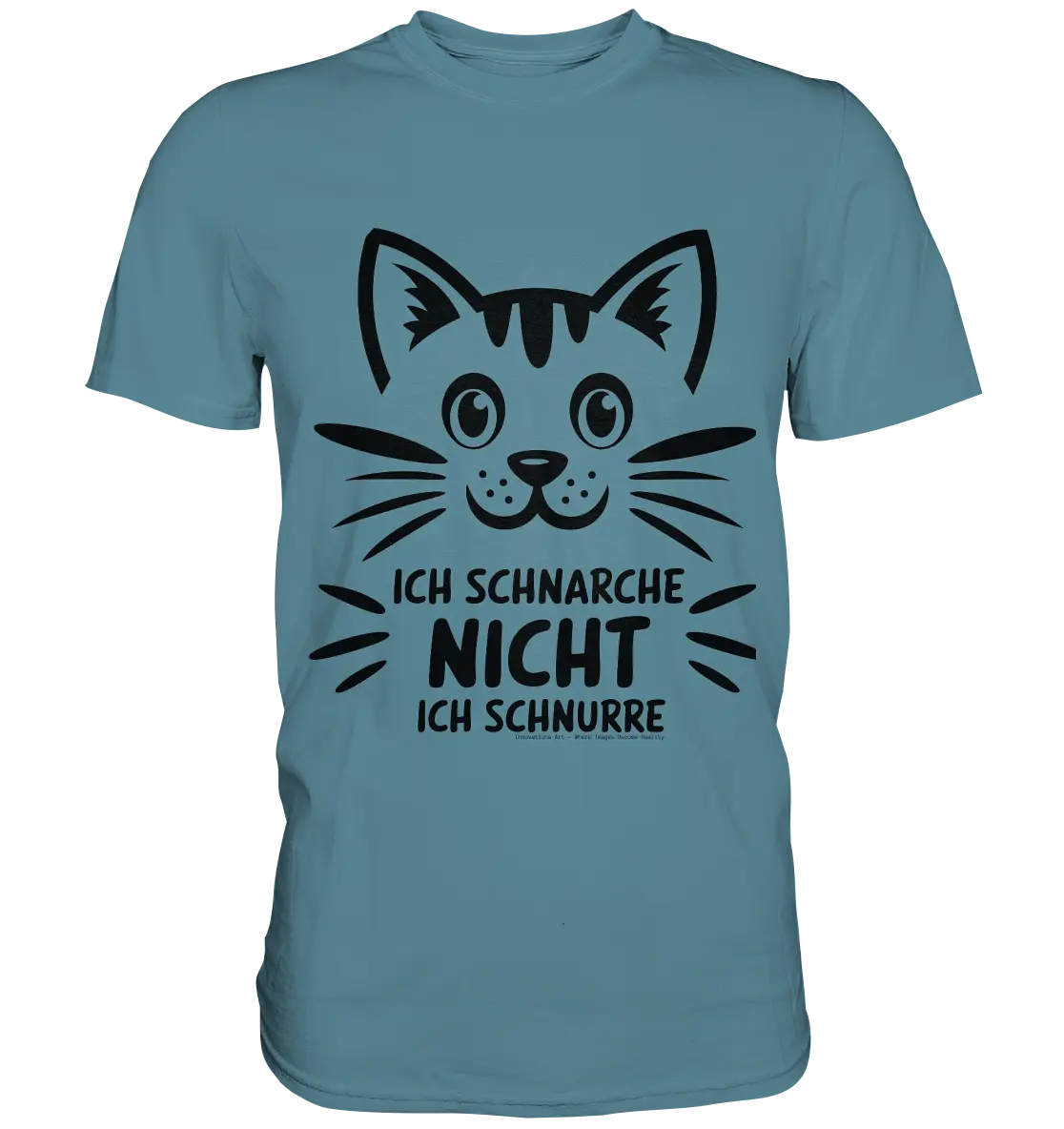 Pixel-Katze: Schnurren statt Schnarchen - Premium Shirt Bright Lights Arts