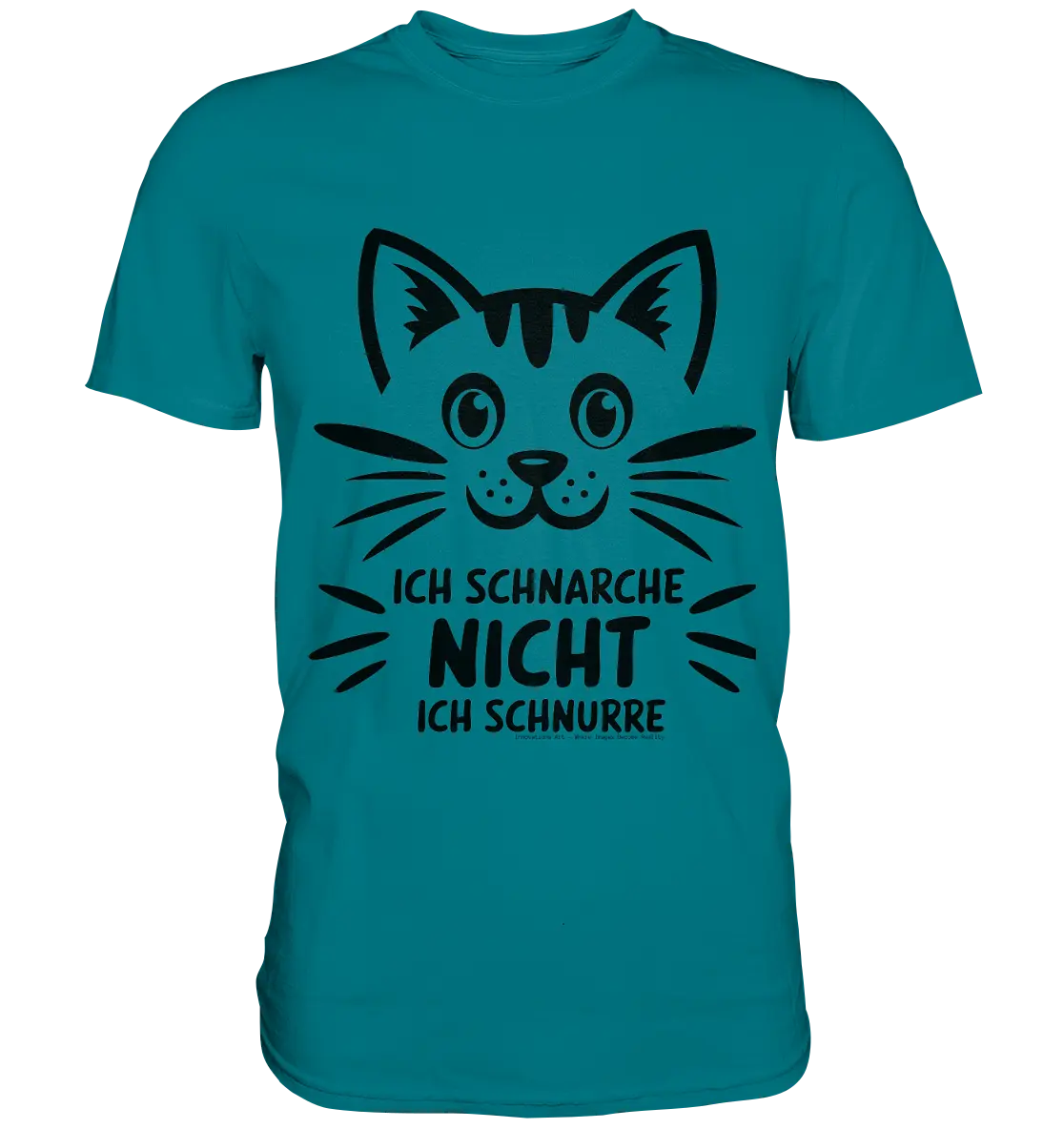 Pixel-Katze: Schnurren statt Schnarchen - Premium Shirt Bright Lights Arts