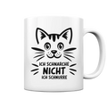 Pixel-Katze: Schnurren statt Schnarchen - Tasse glossy Bright Lights Arts