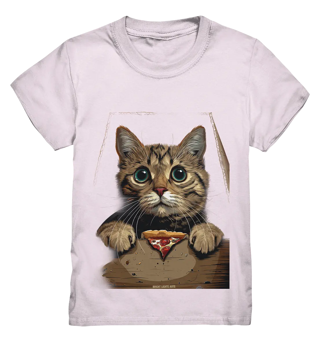 Pizza Cat - Niedlich & Humorvoll - Kids Premium Shirt Bright Lights Arts