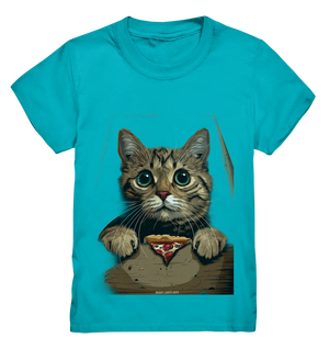 Pizza Cat - Niedlich & Humorvoll - Kids Premium Shirt Bright Lights Arts