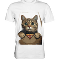 Pizza Cat - Niedlich & Humorvoll - Premium Shirt Bright Lights Arts