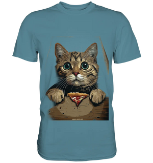 Pizza Cat - Niedlich & Humorvoll - Premium Shirt Bright Lights Arts