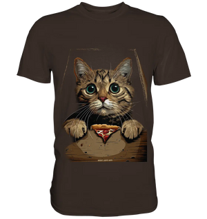 Pizza Cat - Niedlich & Humorvoll - Premium Shirt Bright Lights Arts