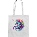 Prunkendes geometrisches Einhorn - Baumwolltasche Bright Lights Arts