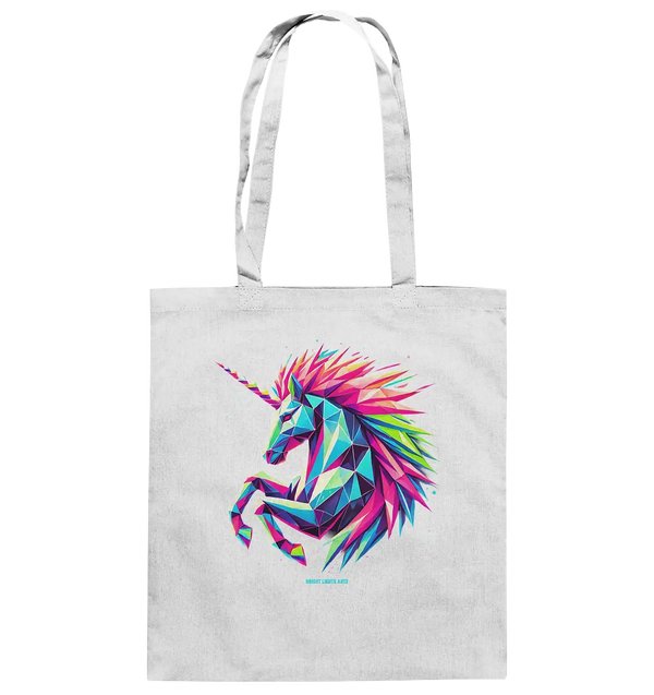 Prunkendes geometrisches Einhorn - Baumwolltasche Bright Lights Arts