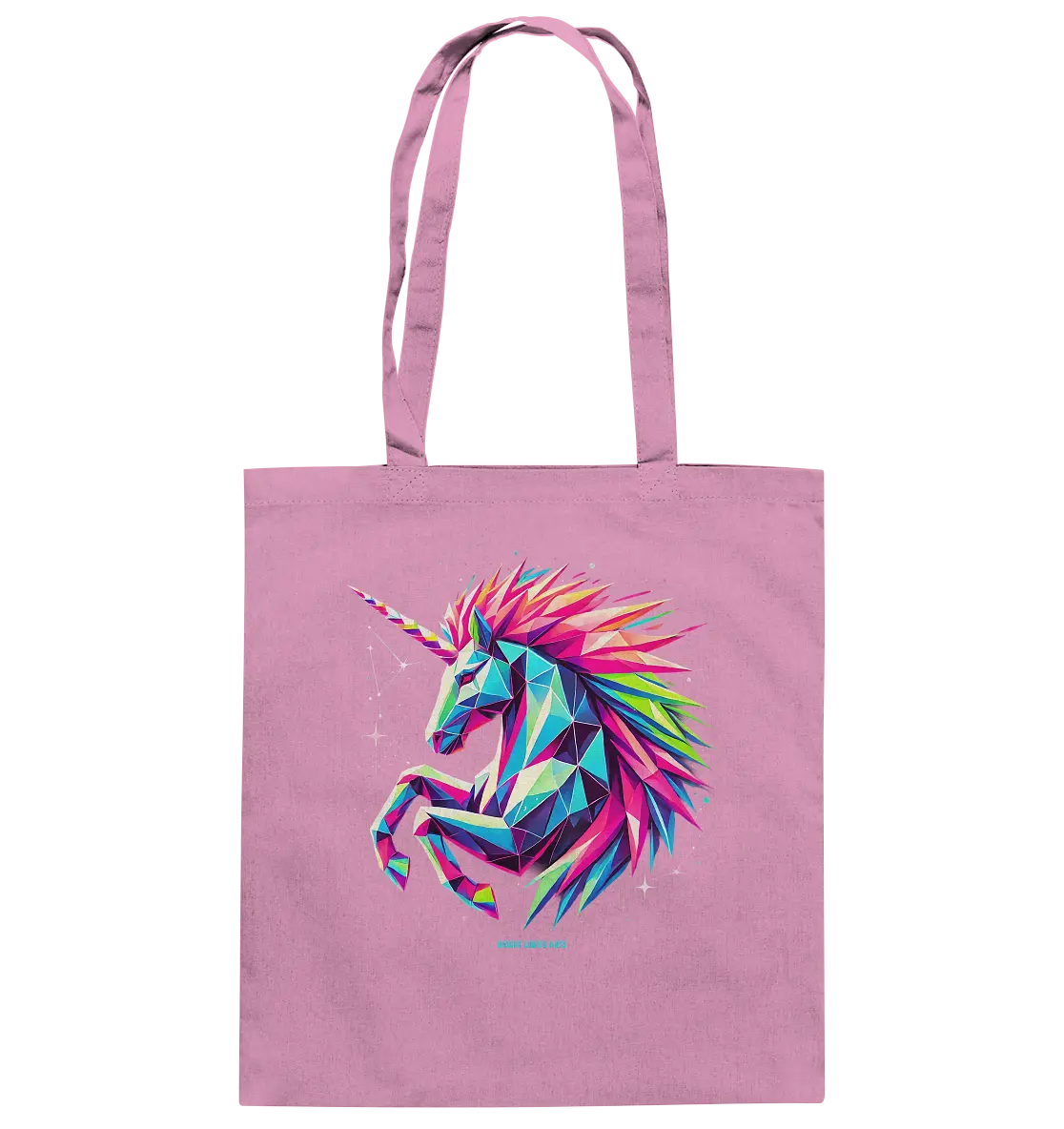 Prunkendes geometrisches Einhorn - Baumwolltasche Bright Lights Arts