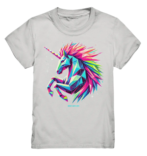 Prunkendes geometrisches Einhorn - Kids Premium Shirt Bright Lights Arts