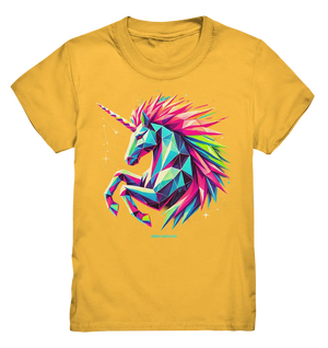 Prunkendes geometrisches Einhorn - Kids Premium Shirt Bright Lights Arts