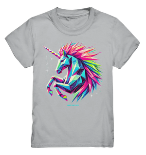 Prunkendes geometrisches Einhorn - Kids Premium Shirt Bright Lights Arts