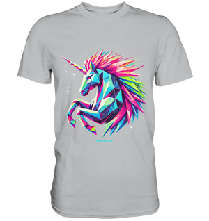 Prunkendes geometrisches Einhorn - Premium Shirt Bright Lights Arts