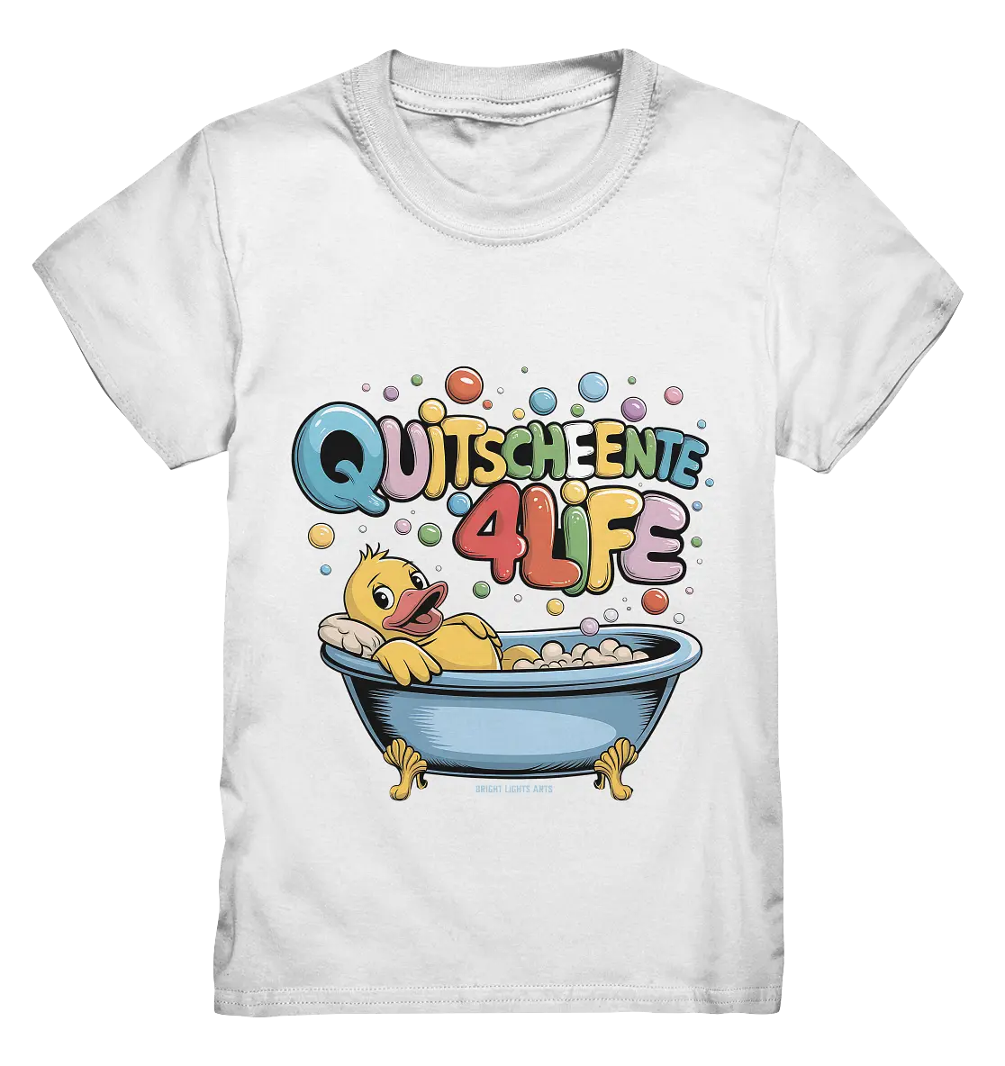 Quietscheente 4Life – Spaß, Farben und Badefreude - Kids Premium Shirt Bright Lights Arts